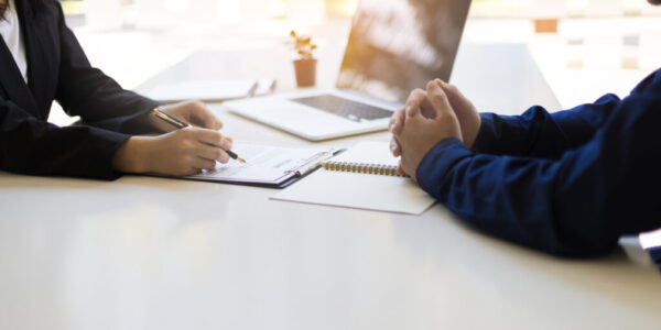 Negotiating business and signing a contract. Lawyer concept and legal advisor. work issues