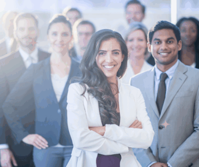 happy workplace team
